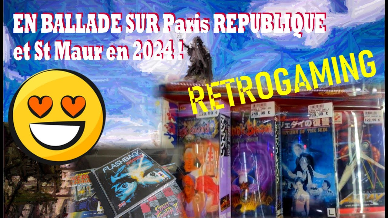 Ballade à République dans le temple du Rétrogaming en 2024 ✌️🕹️🥳 #jeuxvidéo #retrogaming