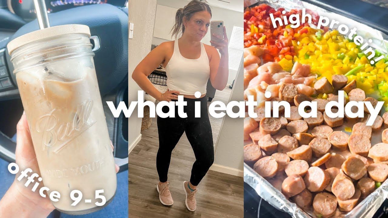 What I eat in a WORK day 9-5! Easy healthy meals for working in the office!