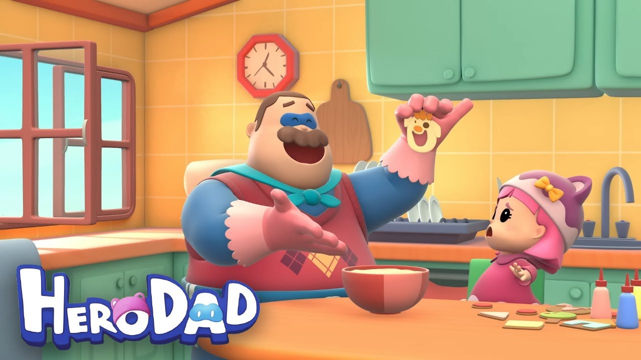 Festive Baking | Hero Dad | Animated show for Kids | 1 Hour +