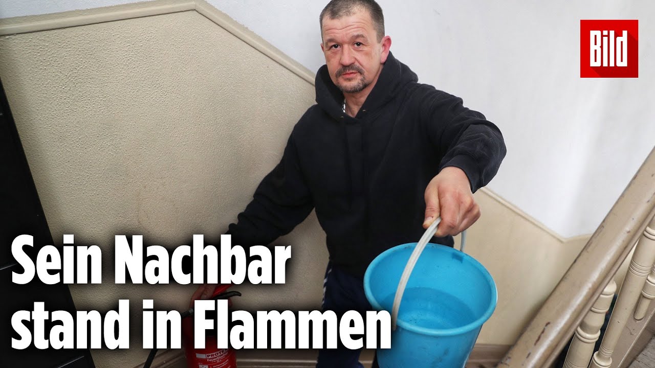 Familien-Vater in Flammen: Nachbar löscht brennenden Mann