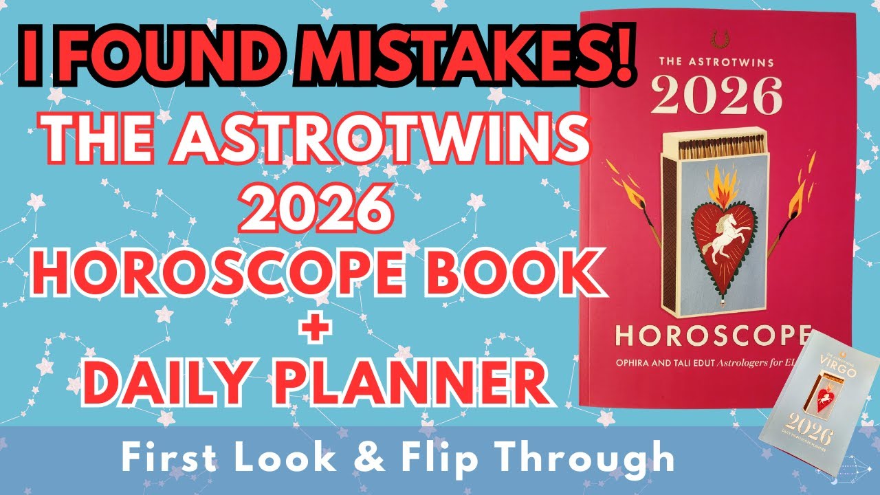 Astrotwins 2026 Horoscope Book + Daily Planner Flip-Through | I Found a Mistake! Astrology Review