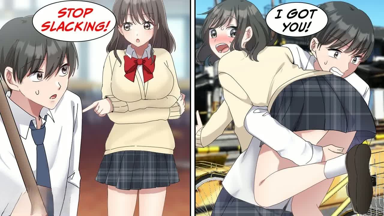 [Manga Dub] I helped a girl who was stuck in the train tracks... [RomCom]