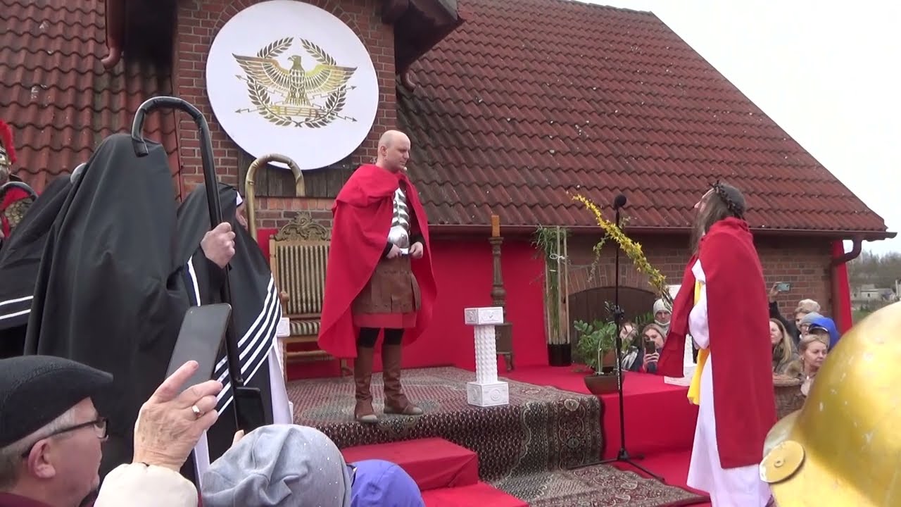 Piłat umywa ręce ,Barabasz i wyrok - Misterium Męki Pańskiej Kicin 2024