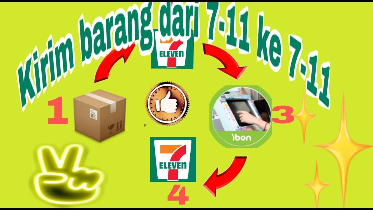 Cara kirim barang dari 7-11 ke 7-11 lewat mesin ibon