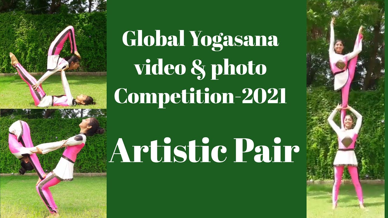 Artistic pair || Janvi Pratibha Mehta and Laxmi Yadav || Yoga || Acro Yoga || pyramids #yoga