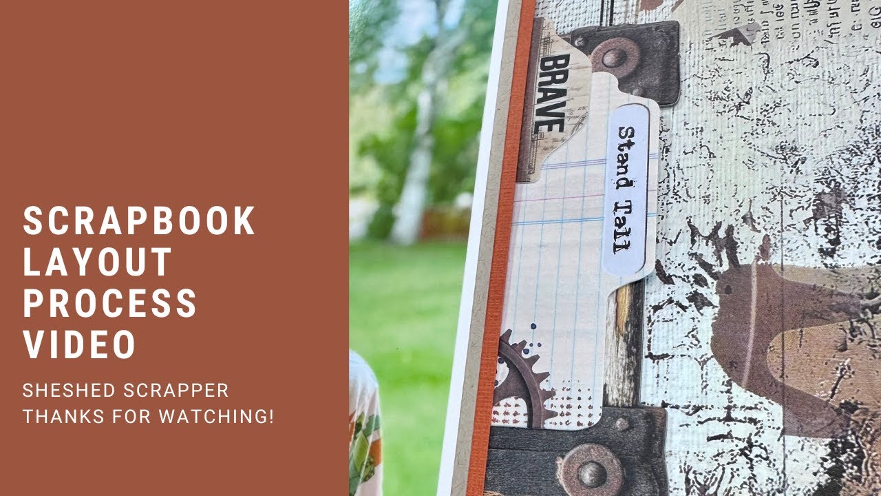 Scrapbook Layout Process Video//ACOT Weekly Sketch Challenge//49 & Market//Rust & Revs 2.0