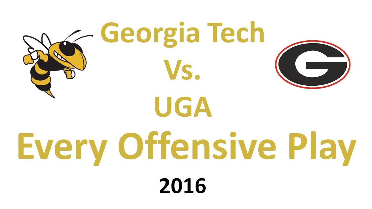 Georgia Tech vs UGA 2016: Every Offensive Play