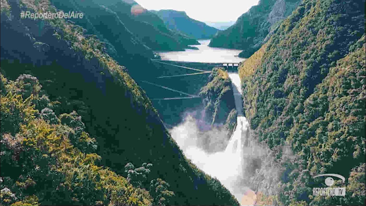 ReporteroDelAire sobrevuela el Embalse La Esmeralda, Represa de Chivor Boyacá