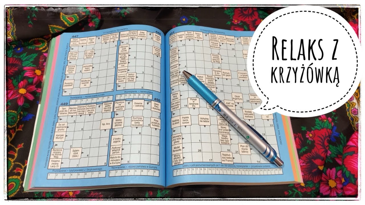 ASMR | Wieczorny relaks przy krzyżówce ✍️📖🎧