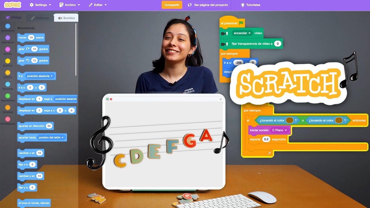 Tutorial de Scratch: Crea Música con Objetos 🎨💻 - MoonMakers