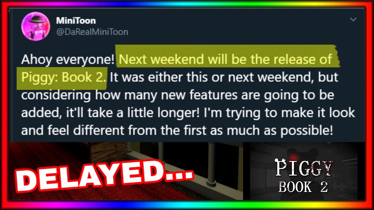 PIGGY: BOOK 2 RELEASE DATE *CONFIRMED* (DELAYED)