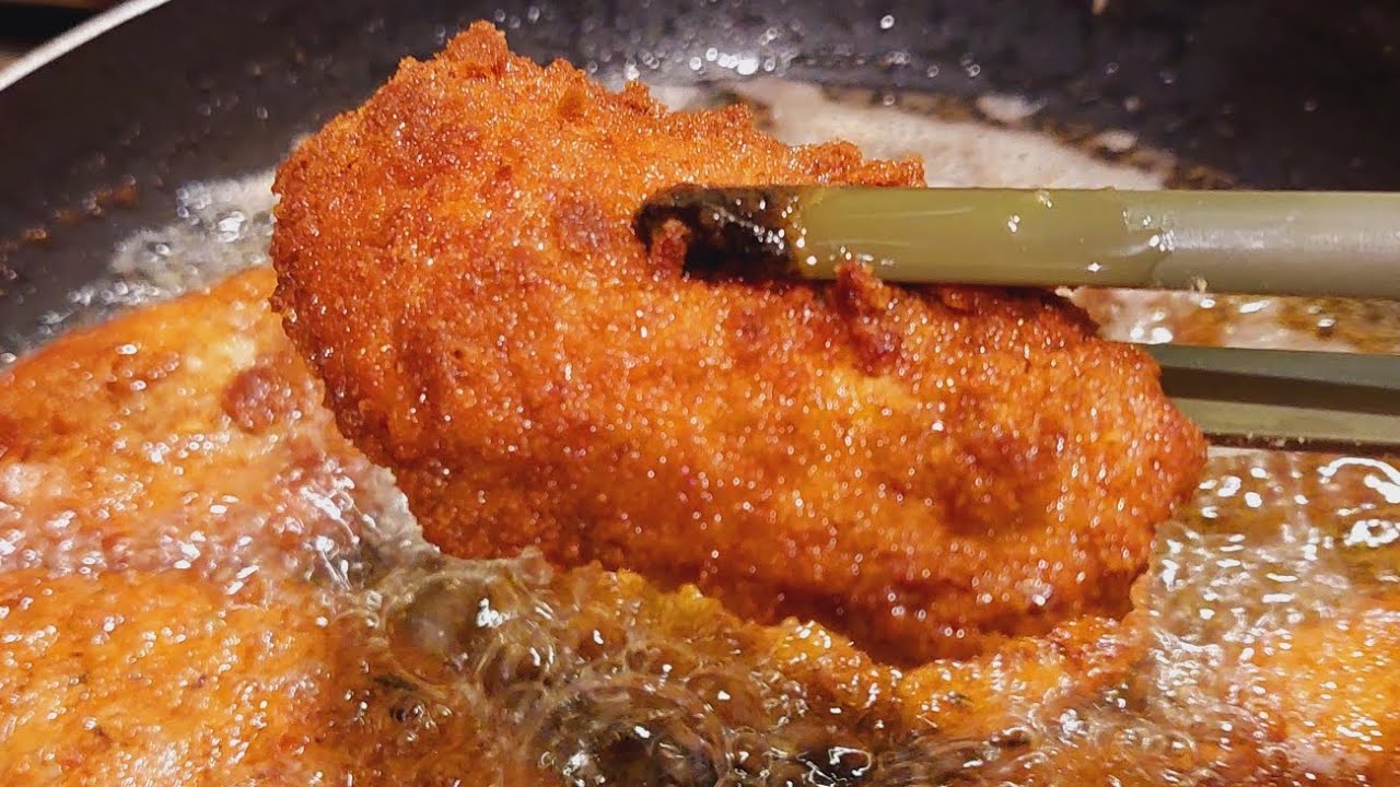 سر البانيه المقرمش والطري زي المطاعم 🤫🍗 | طريقة سهلة وسريعة #سر_البانيه#بانيه_فراخ#وصفات_سهلة#آكل