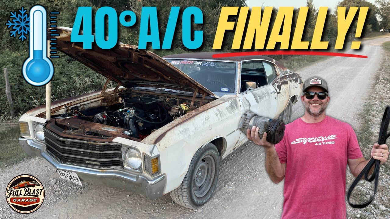Classic Car A/C FIXED! 40&deg; Air in Our &rsquo;72 Chevelle