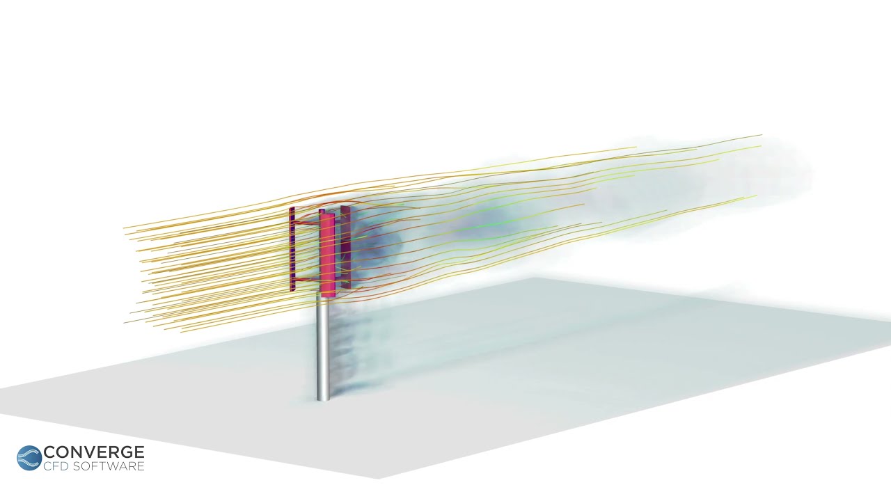 Simulating a Vertical-Axis Wind Turbine with CONVERGE