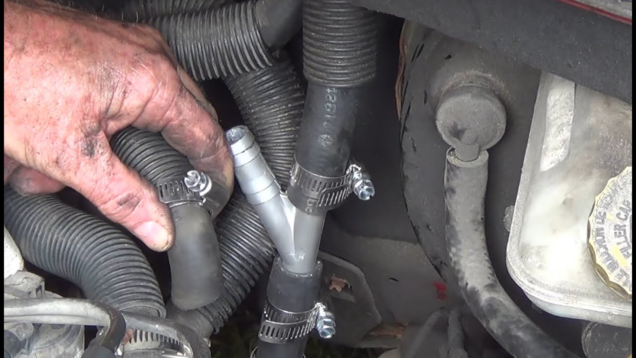 DIY - How to Replace Heater Hose Y-connector 2008 - 2019 Dodge Grand Caravan