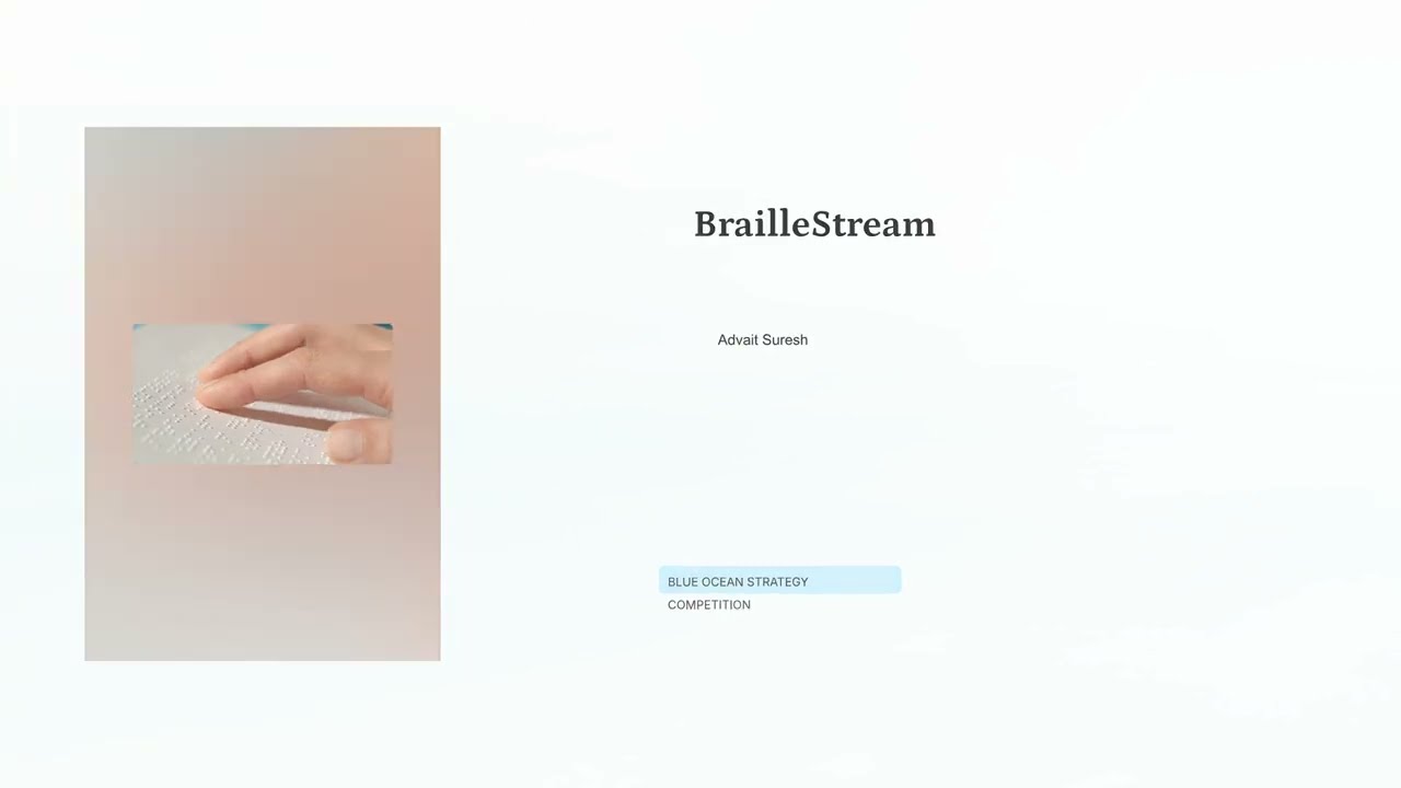 BrailleStream | Blue Ocean Competition 2026