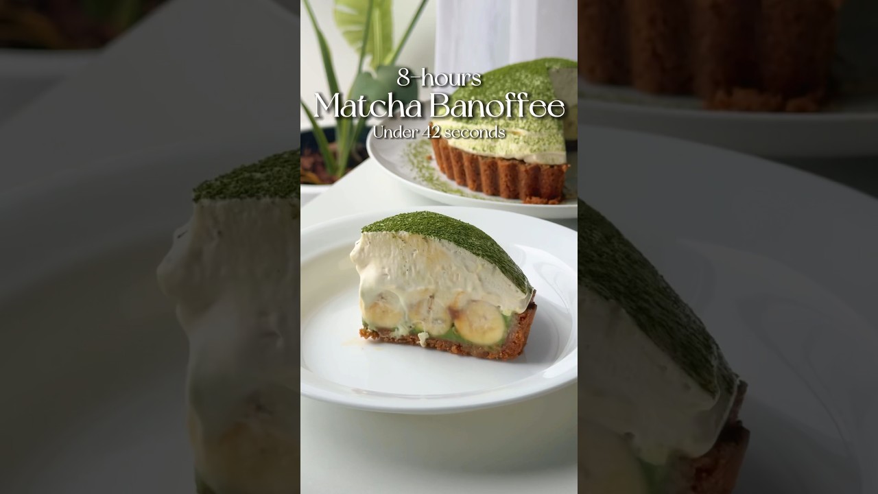 Let&rsquo;s make one of my fav desserts of all time, Matcha Banoffee Pie 🍵🍌#banoffee #matcha #recipe