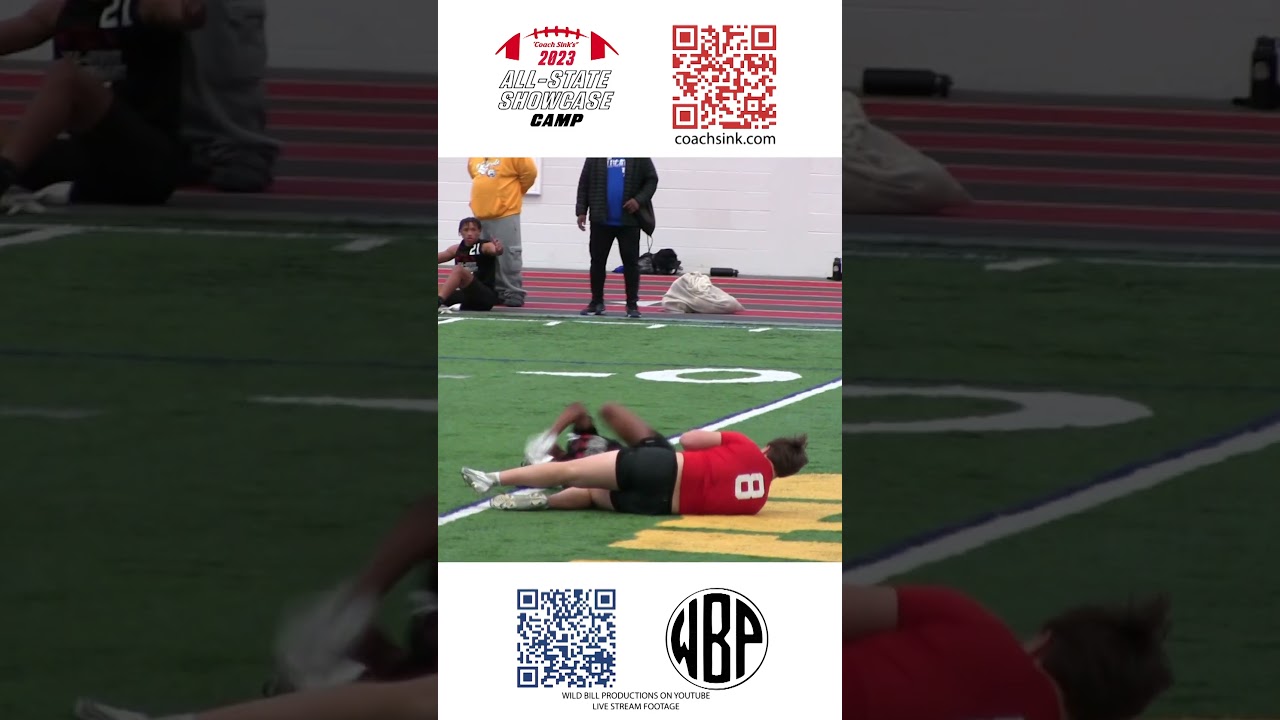 Josiah Ayers-'25 showing DB skills, knocking down a laser ball 