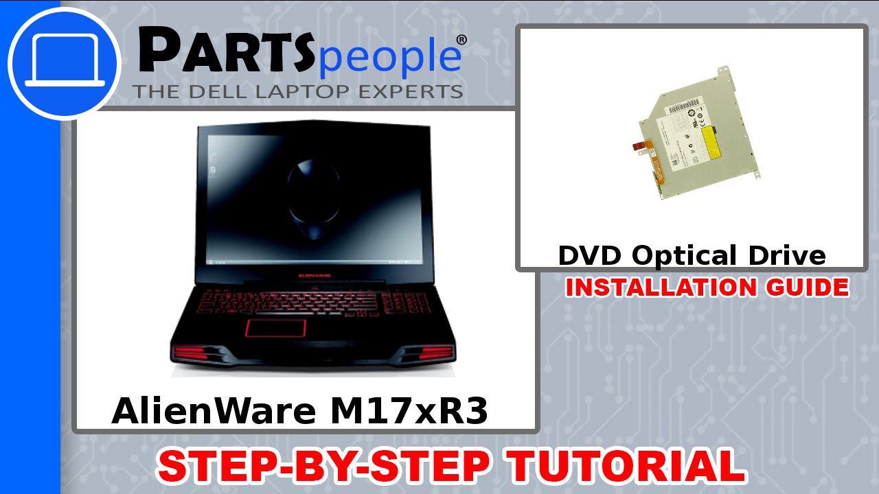 Dell AlienWare M17xR3 DVD Optical Drive Replacement Video Tutorial