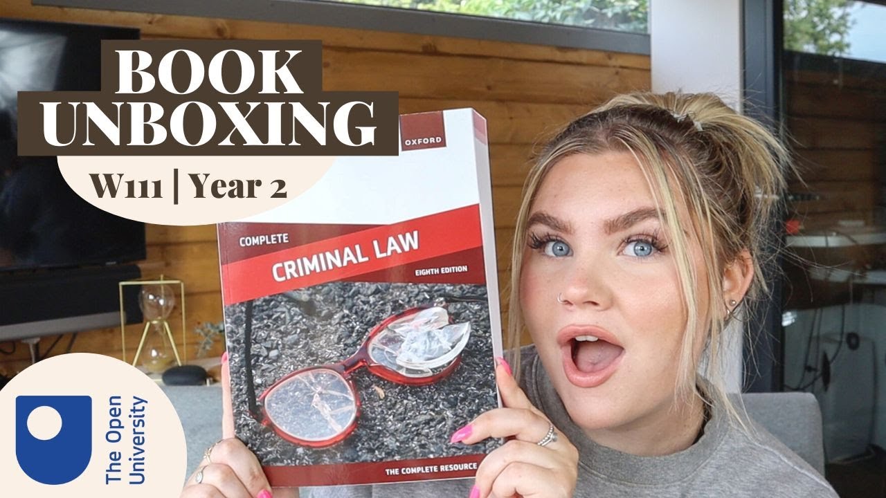 Open University book unboxing | W111 - Criminal Law & The Courts