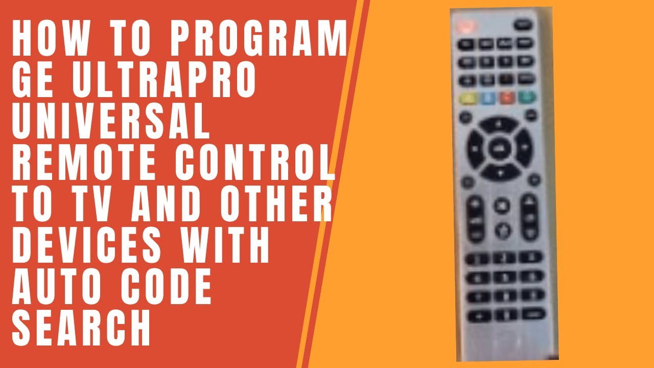 Как запрограммировать универсальный пульт дистанционного управления GE UltraPro для телевизора и ...