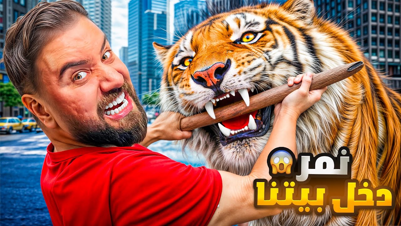 نمر دخل بيتنا😱😳