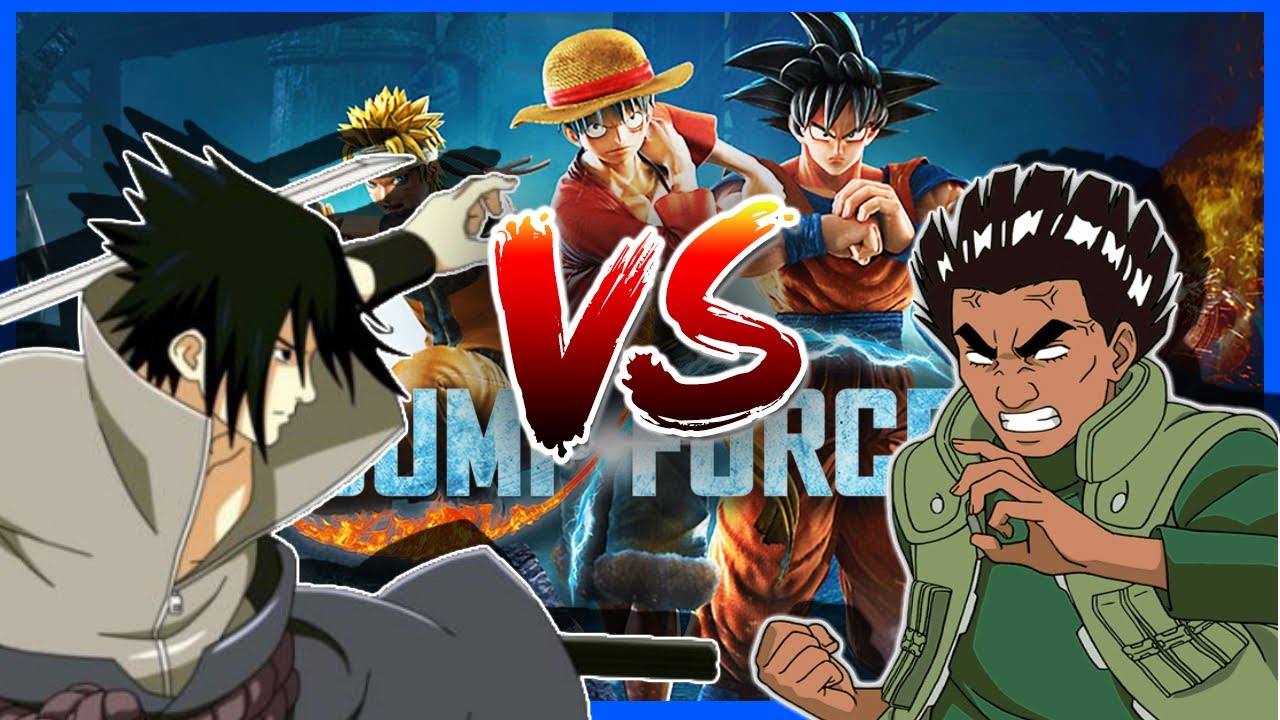 Sasuke and Might Guy play Jump Force