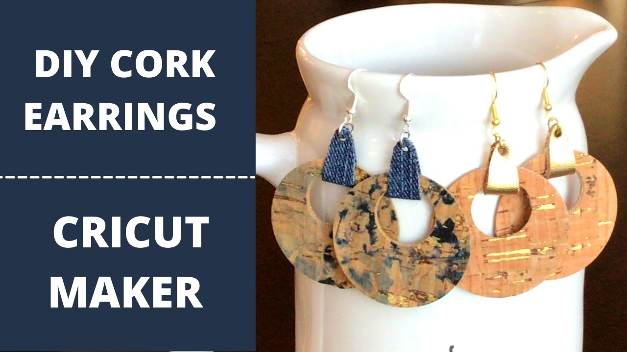 DIY Cork Earrings with a Cricut Maker