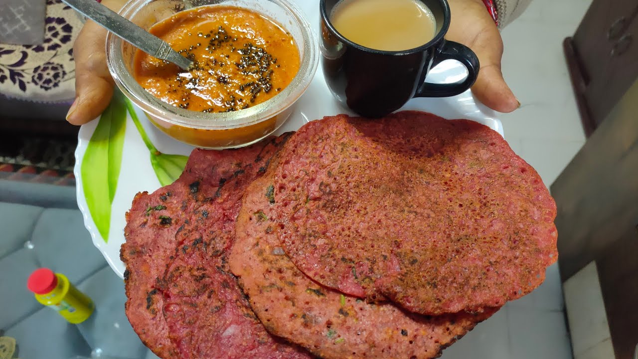 Healthy Chilla Recipe and Tomato Chutney || Healthy Morning Breakfast 