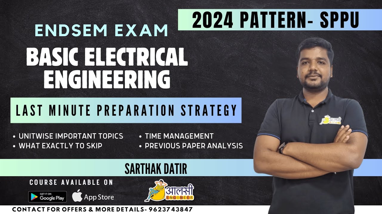 BEE | 2024 Pattern |#SPPU| Endsem Exam| Last Minute Preparation Strategy | Aalsi Engineer
