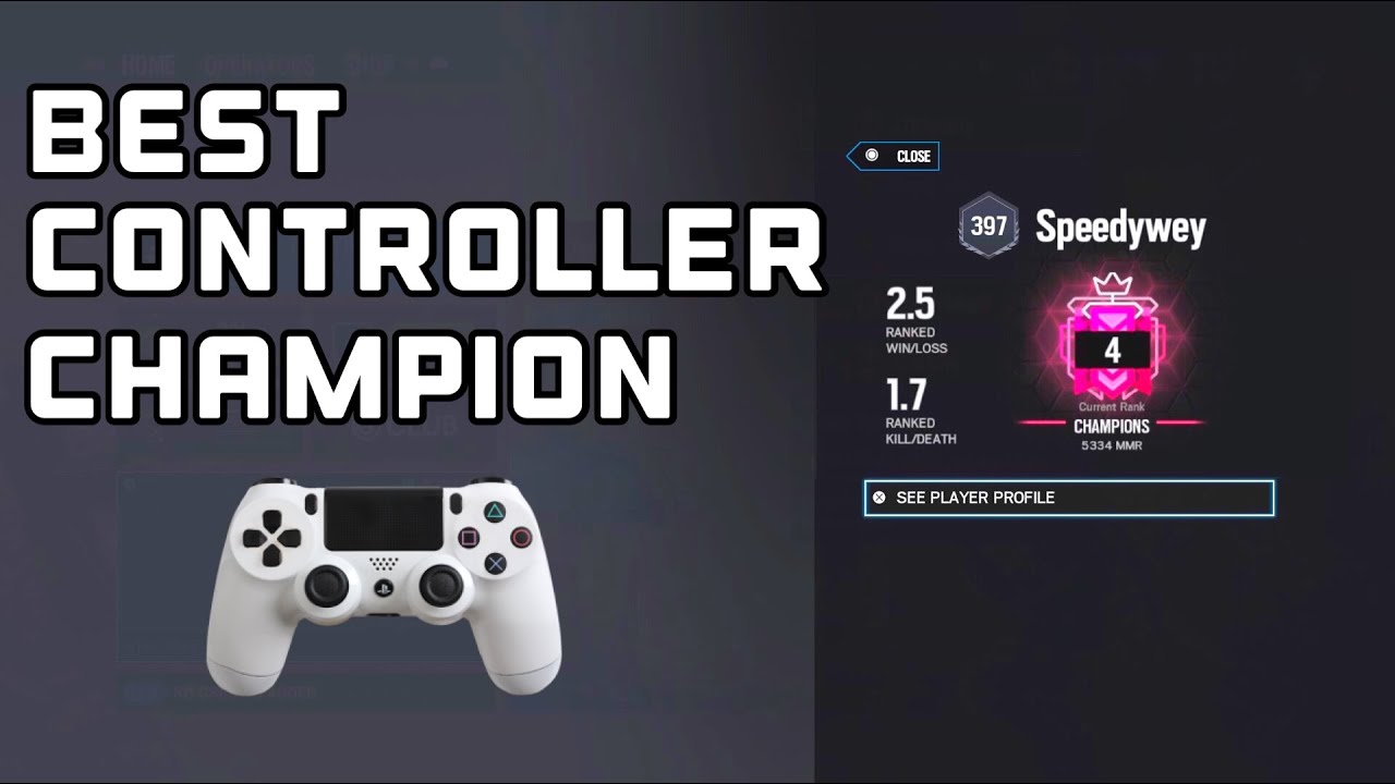 BEST CONTROLLER CHAMPION ON CONSOLE + *NEW* BEST SETTINGS - Rainbow Six Siege Champion