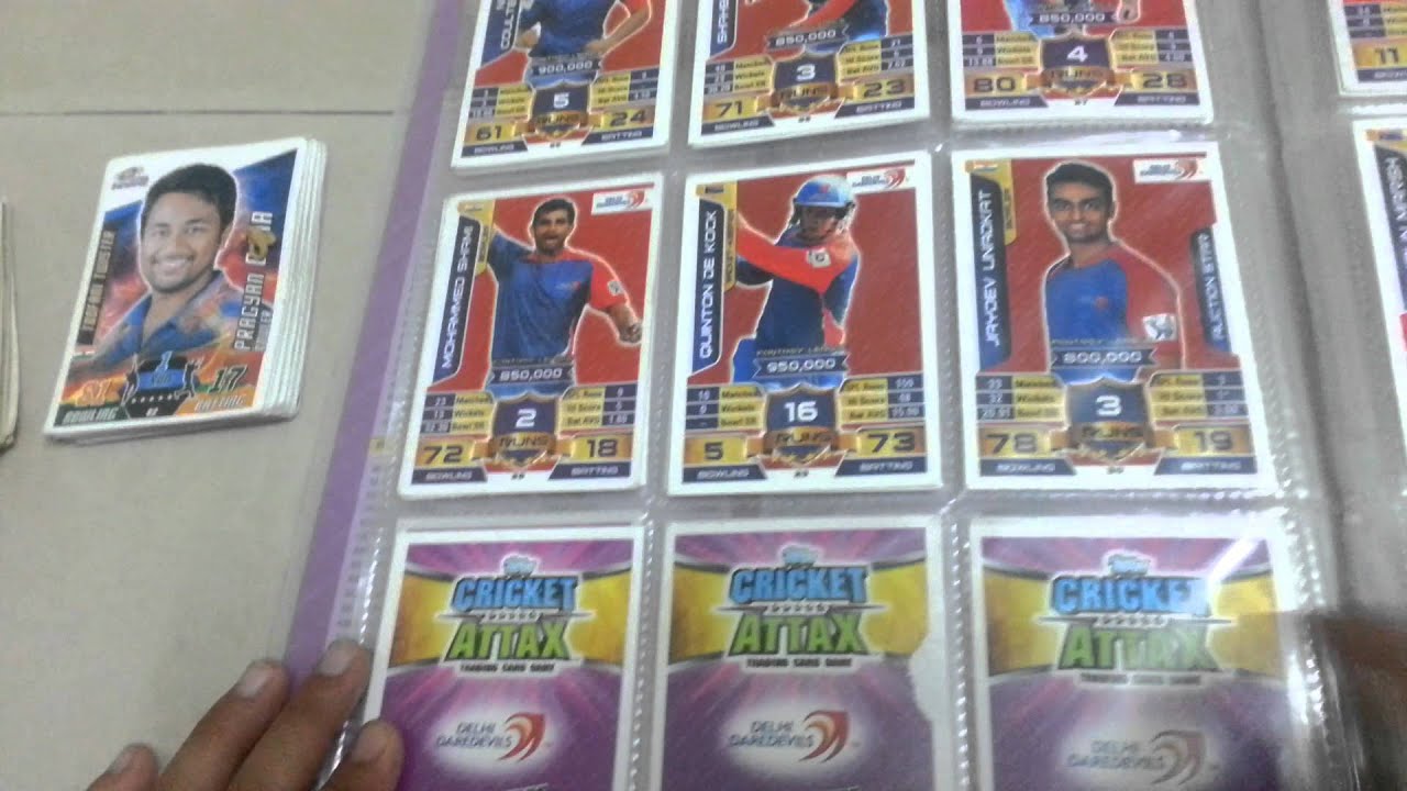 Cricket Attax Card Collection of year 2012-2015