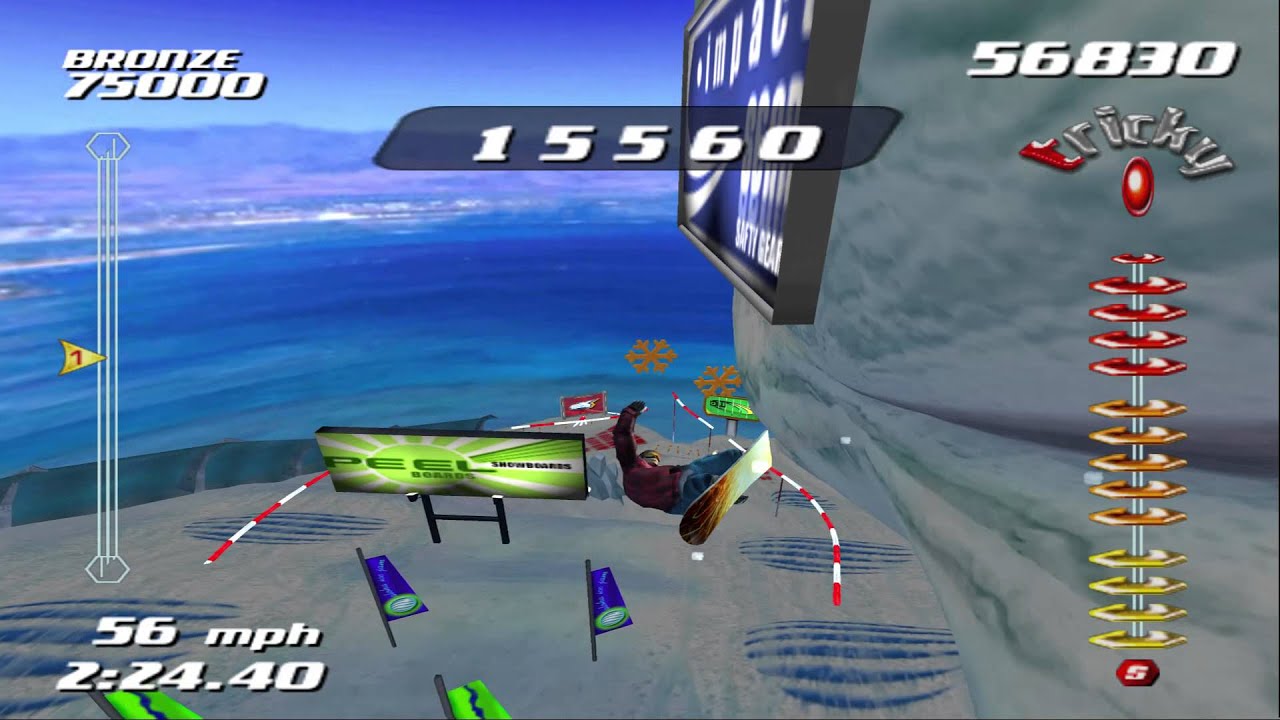 SSX Tricky Aloha ice jam (HD 60FPS) (Walktrough) (Gold) (Showoff)