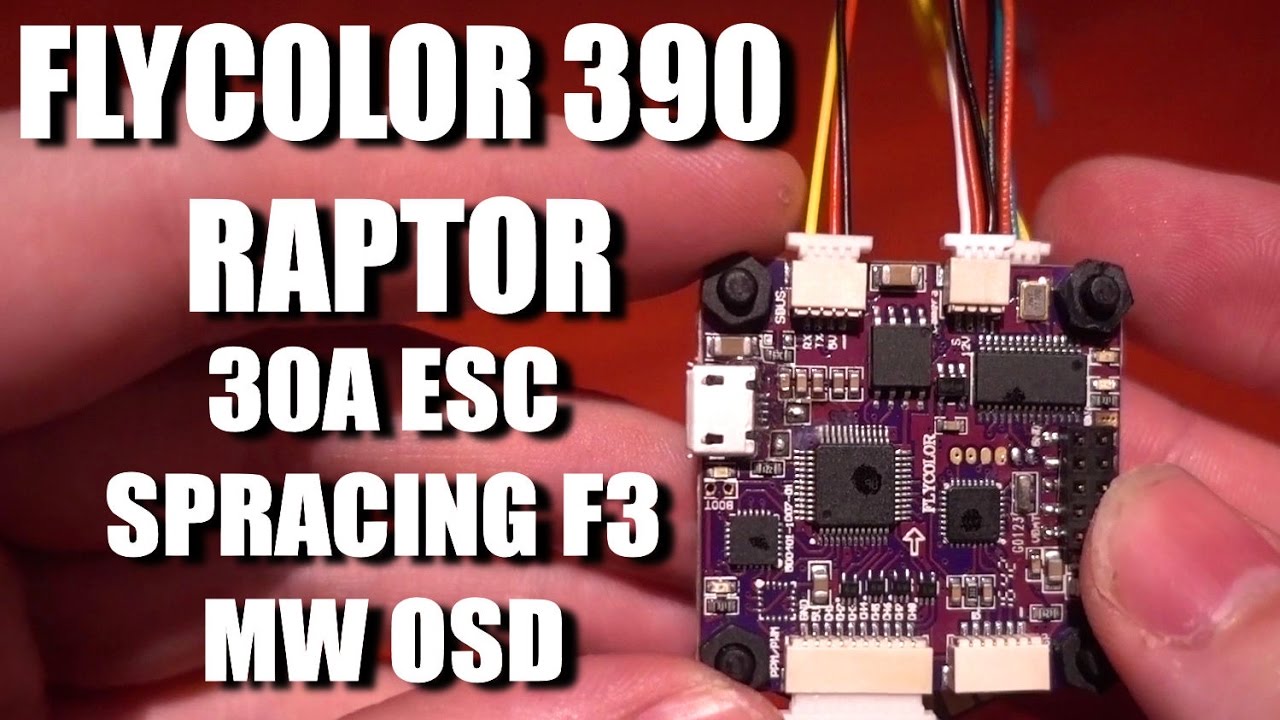 Flycolor Raptor 390 AIO ESC FC + OSD Review / Setup