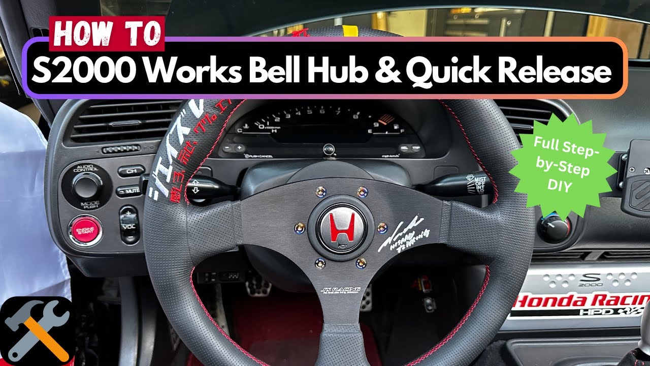 How To Install S2000 Works Bell Hub & Quick Release Full DIY | J's Racing (Not Momo)