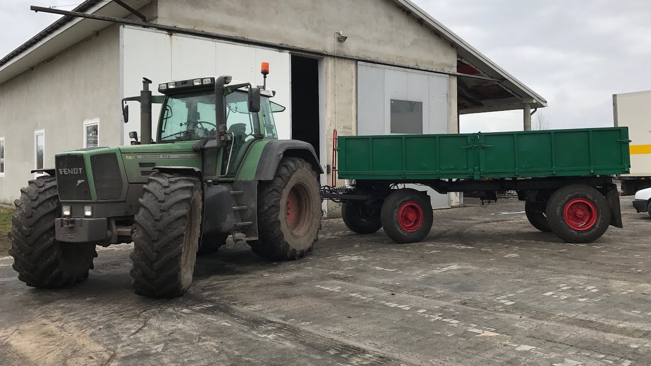 ☆Wiosna 2017☆ Nowy Nabytek w Akcji Przyczepa HL8011 8,5T ☆( Fendt Vario 916, Zetor Proxima 85 )㋡