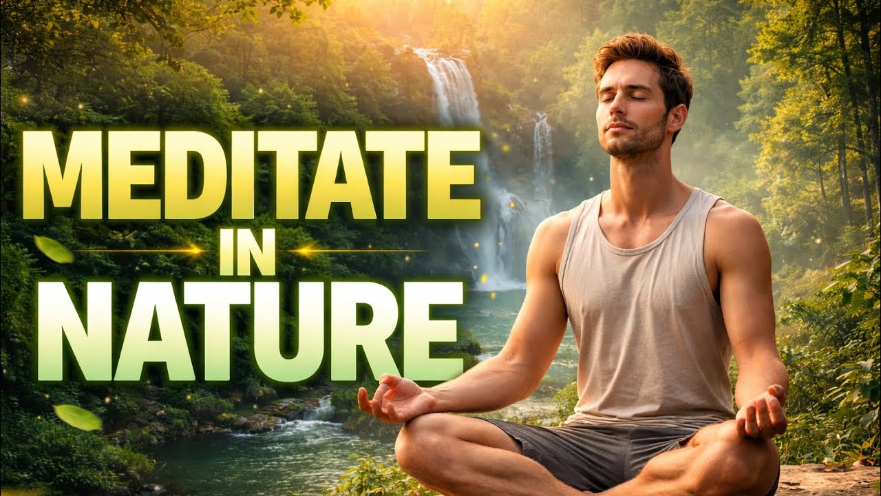 Meditation in nature benefits.