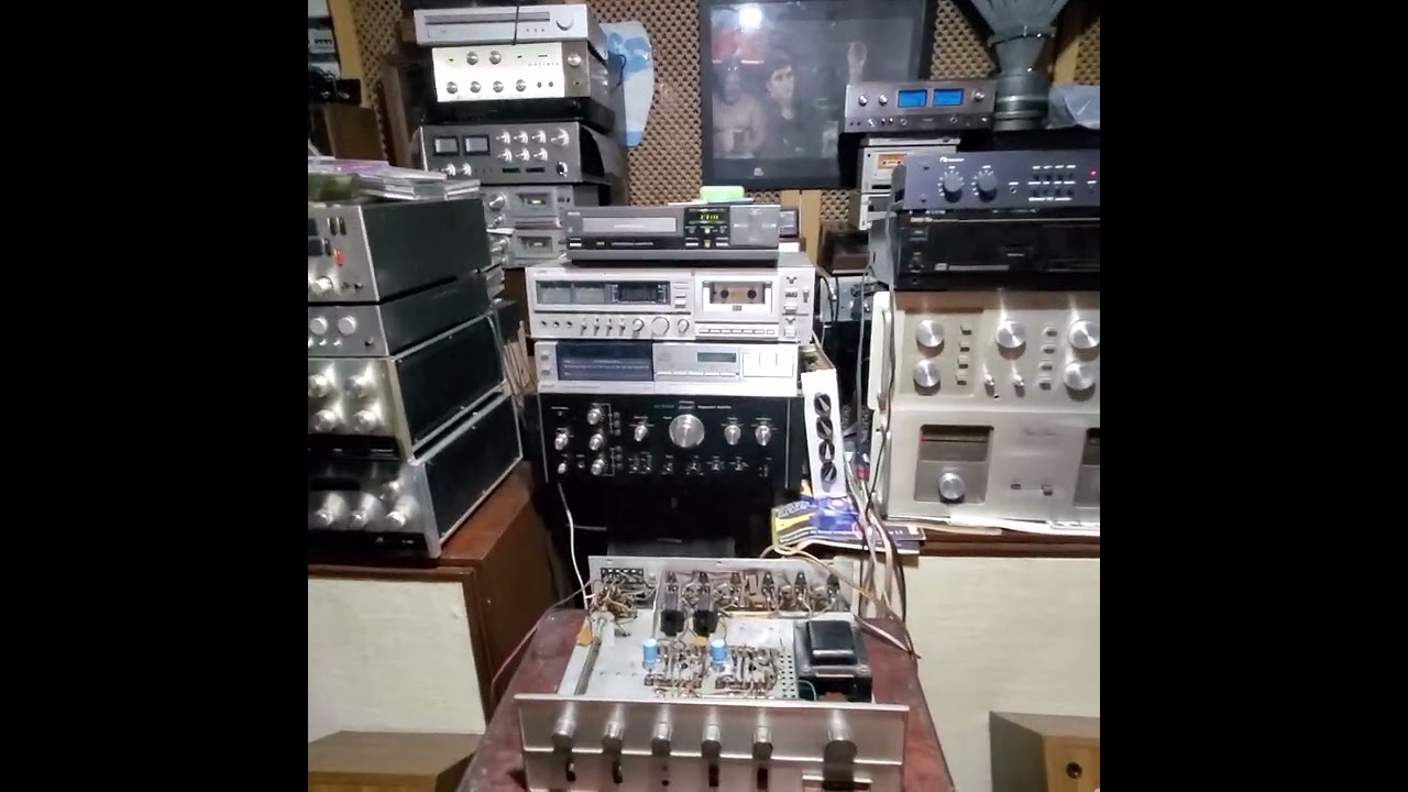 THE FISHER TX 100 OLD SCHOOL (GERMANIO TRAFOS A LA SALIDA)& YAMAHA SERIES 600 MONITORS AÑO 78