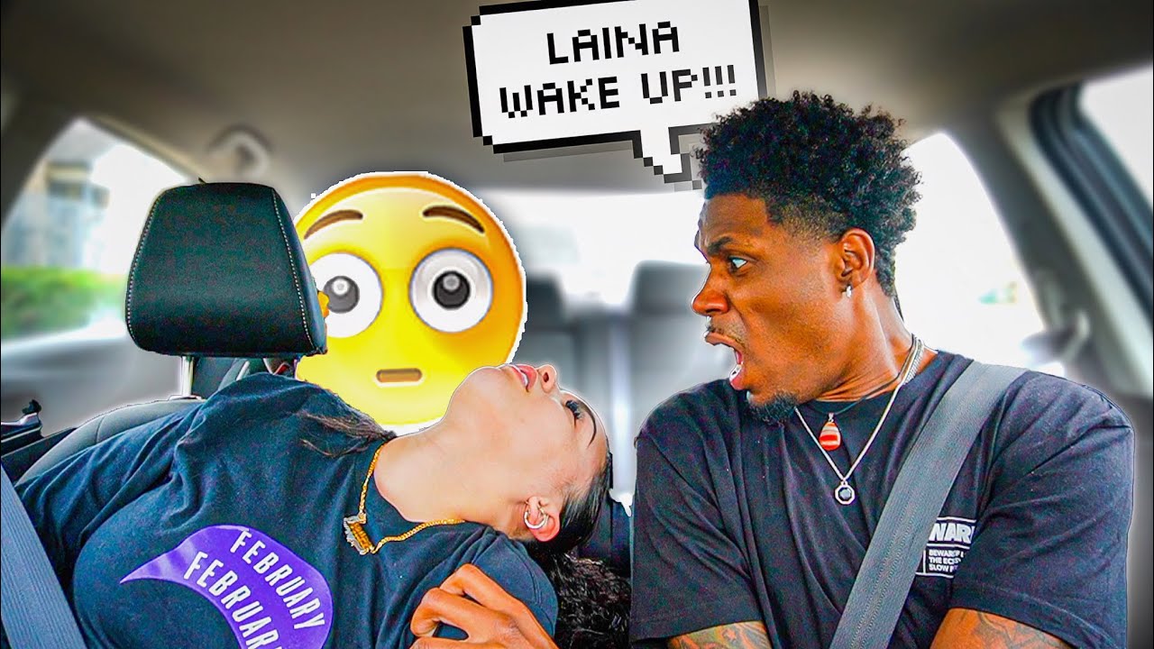 PASSING OUT IN CAR TOO SEE HOW HE REACTS!!! **HE WAS SCARED**