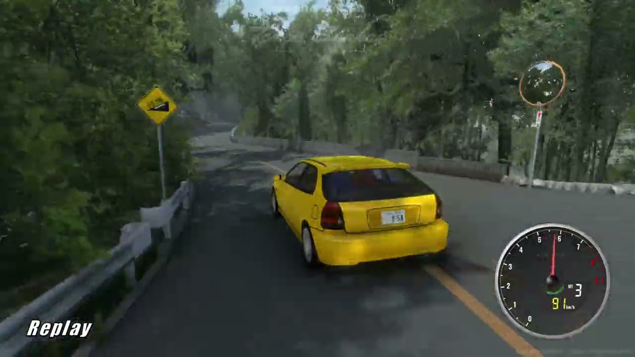 (Wheel) World Record Pace With New Car VT9 (EK9) on Futatabi DH! Touge Shakai Early Access Gameplay