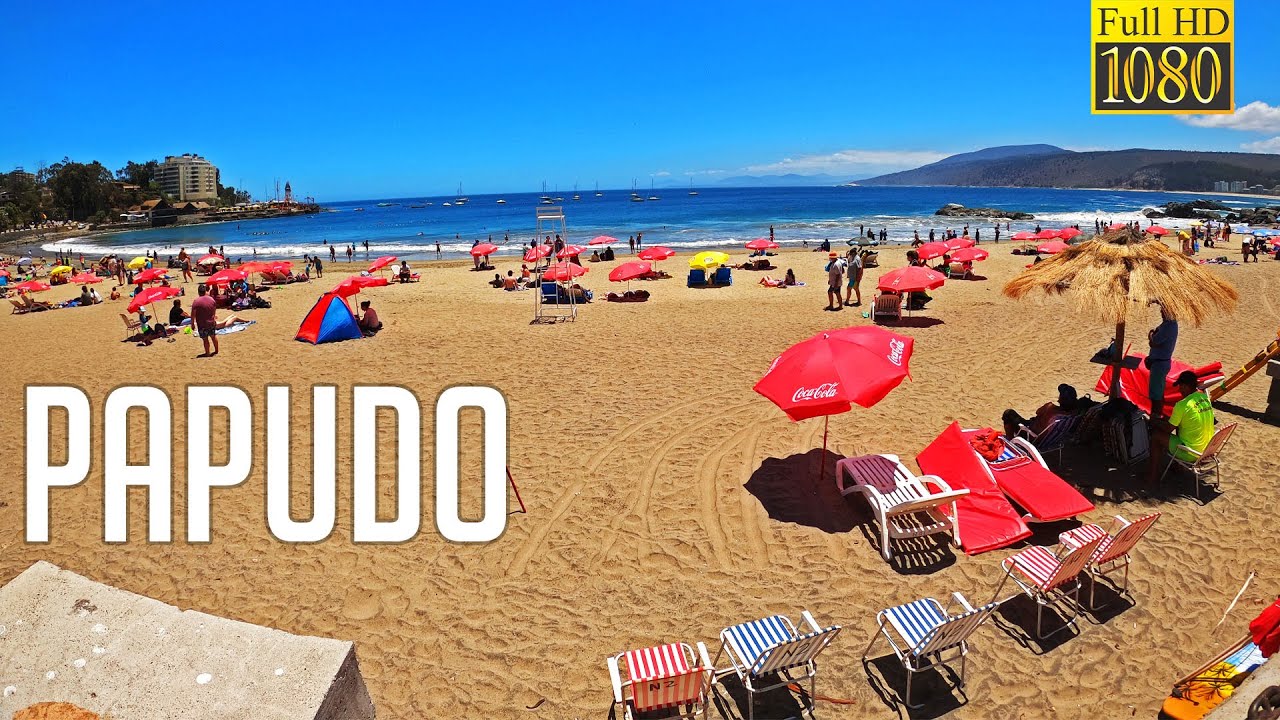 [FULL HD 60 FPS]  Caminata por las calles y playa de Papudo (Chile)