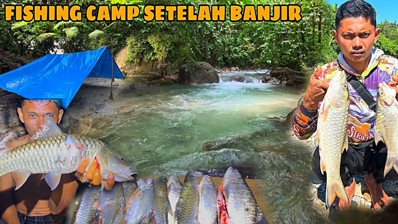 FISHING CAMP ADVANTURE || Masuk Hutan Mencari ikan berpetualang di alam rimba..