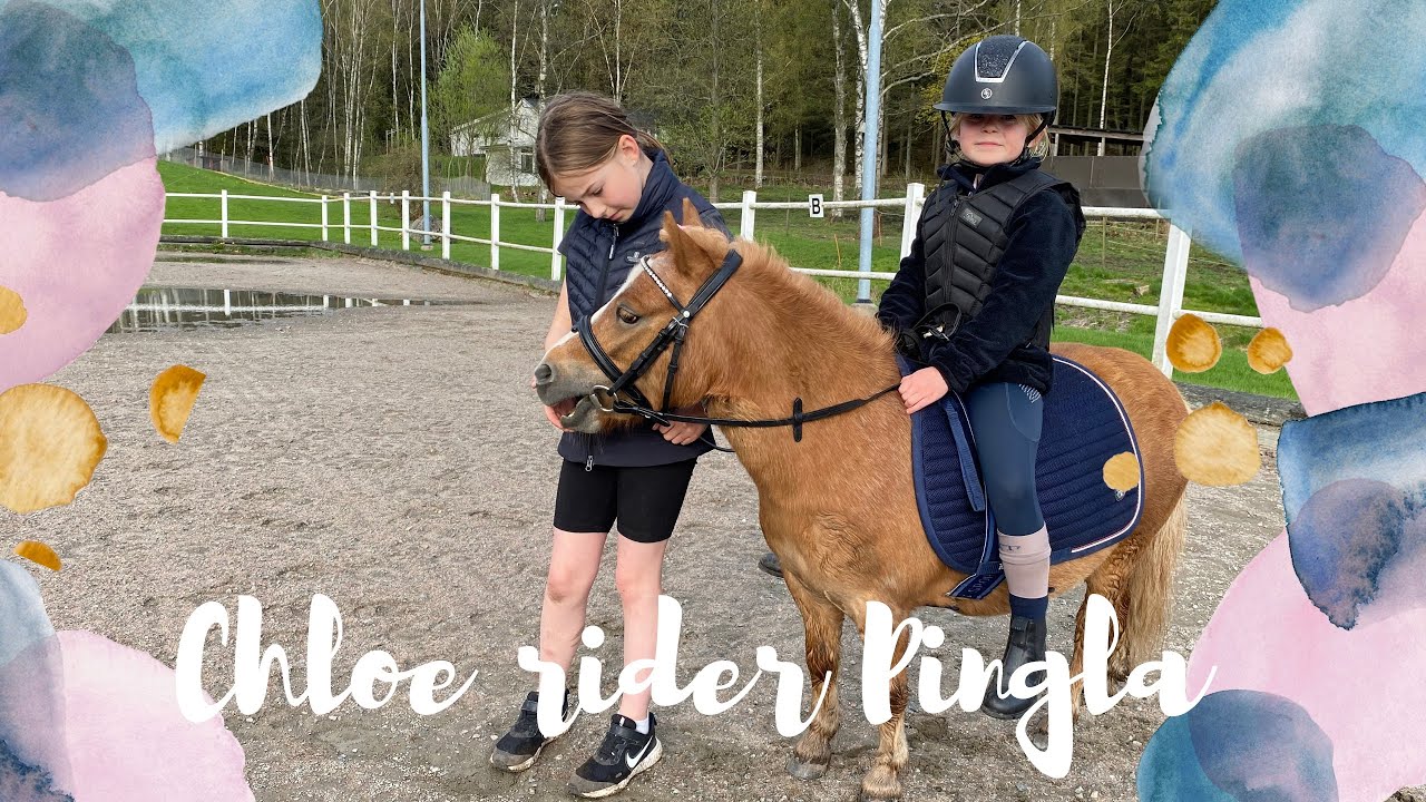 Chloe rider på Pingla, nu är hon inriden - VLOGG