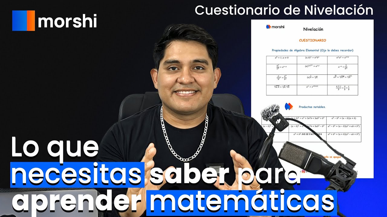 Lo que debes saber para aprender matemáticas desde cero 📚 | Cuestionario de Nivelación paso a paso