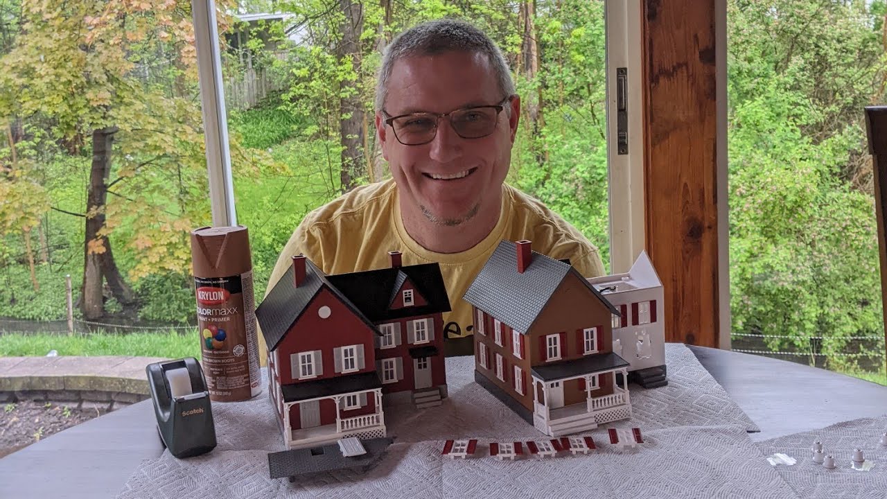 Modifying MTH Model Houses for Your Model Train Layout