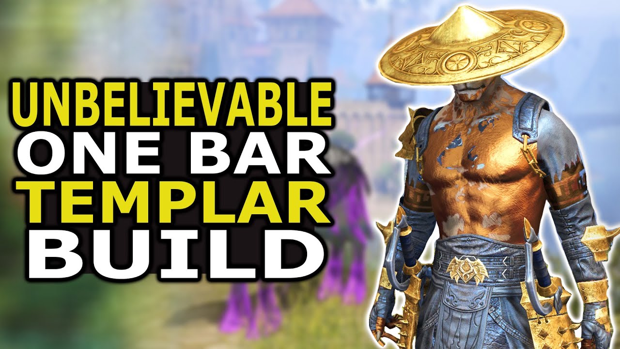 ESO Unbelievable One Bar Templar Build - For Solo and Group Play!