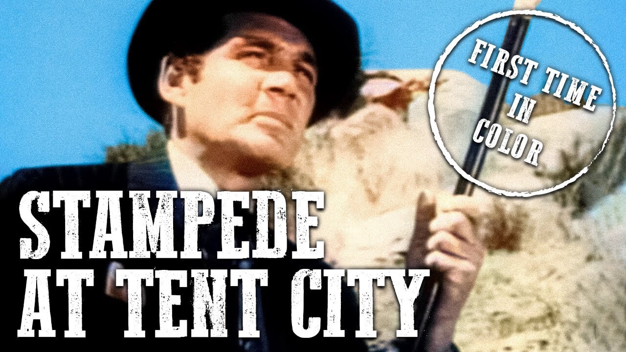 Bat Masterson - Stampede at Tent City | S1 EP4 | COLORIZED | Western TV Series