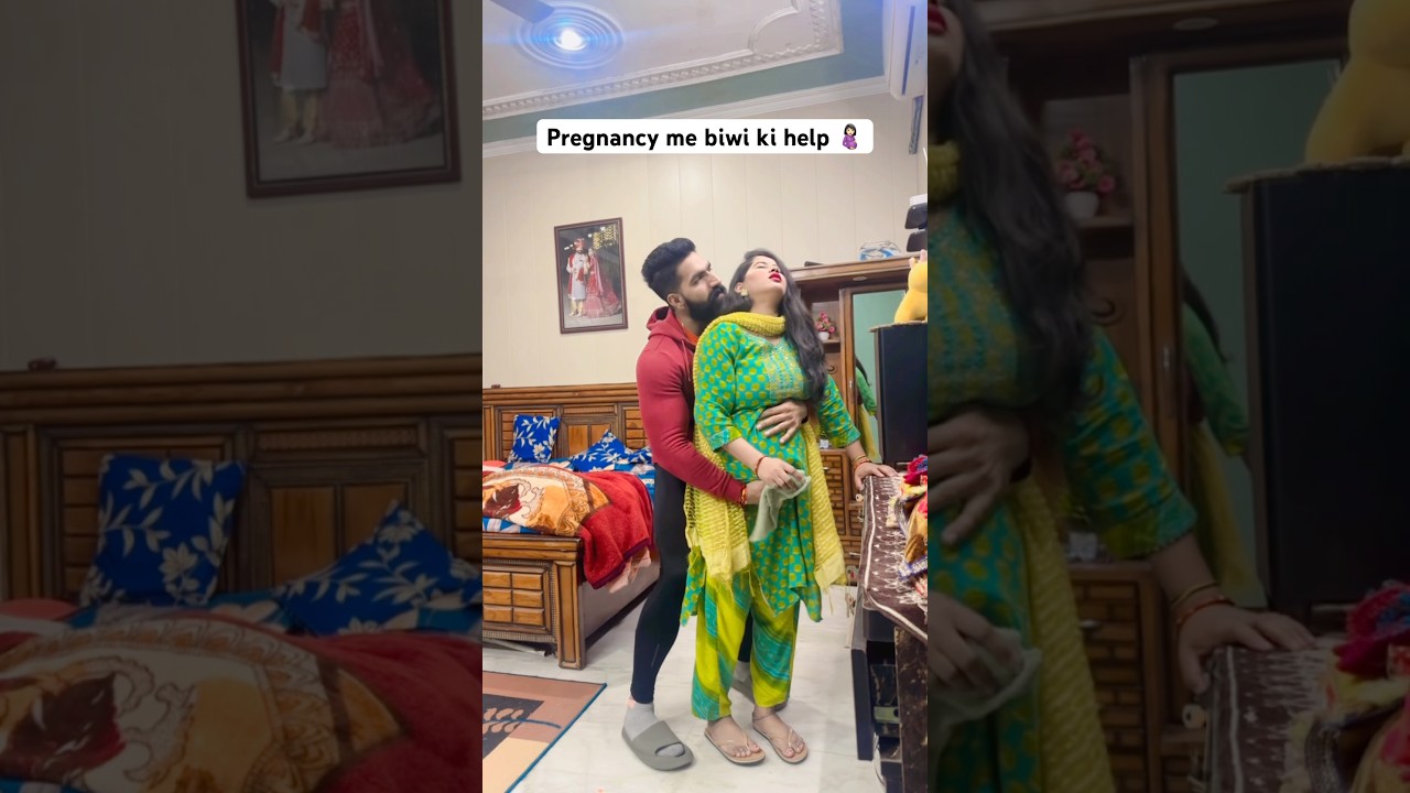 Pregnancy me biwi ki ese help kro 🤰🏻🥰 @durgakataria694 #love #pregnancy #couple #shortsviral