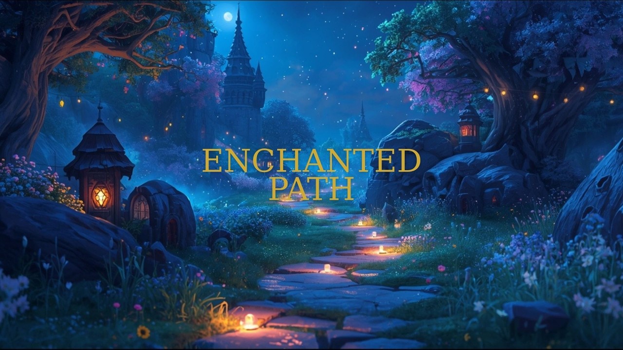 Follow the Candlelit Path ✨ Enchanted Fantasy Night Ambience | Living Painting