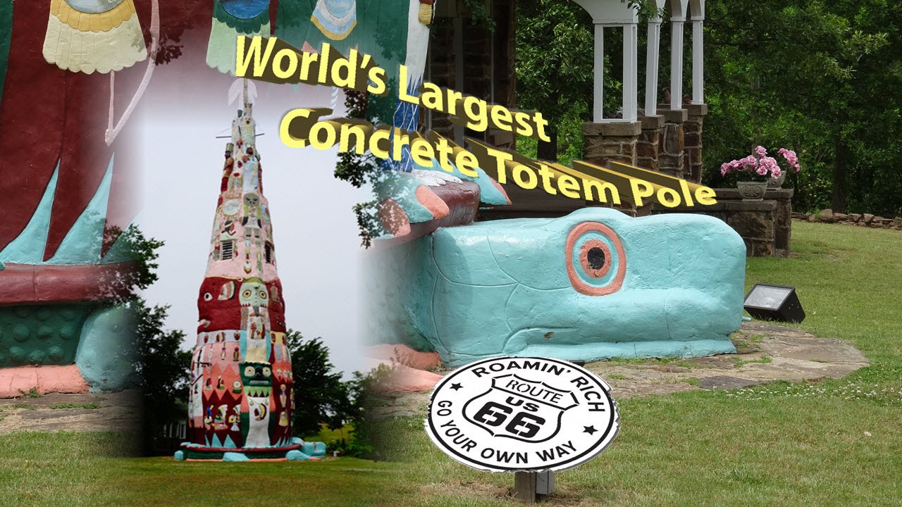 World's Largest Totem Pole on Route 66!  Ed Galloway Totem Pole Park in Foyil, Oklahoma